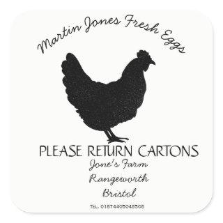 Egg Carton Label customize hens egg box free range