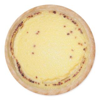 Egg Custard Tart Classic Round Sticker