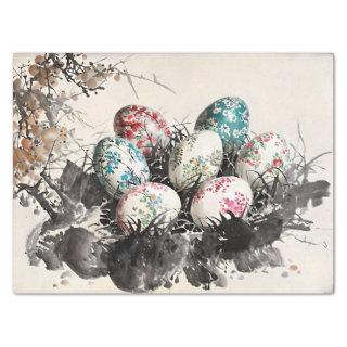 Egg Ink Painting Decoupage Tissue Paper