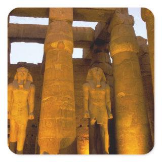 Egypt, Luxor.  Karnack Temple. Square Sticker