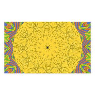 Egyptian Pattern Art Print Rectangular Sticker