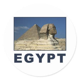 Egyptian Sphinx Classic Round Sticker