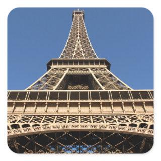 Eiffel tower of Paris in France Square Sticker