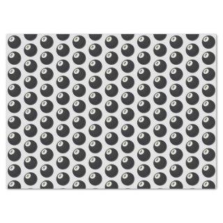 Eight Ball Y2K Snooker Black and White Tissue Paper