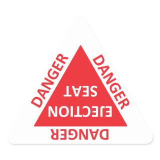 ejection seat caution sticker