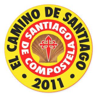 El Camino de Santiago 2011 Classic Round Sticker