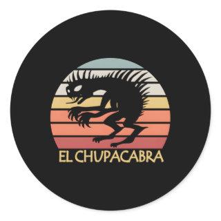 El Chupacabra Urban Creatures And Cryptids Classic Round Sticker