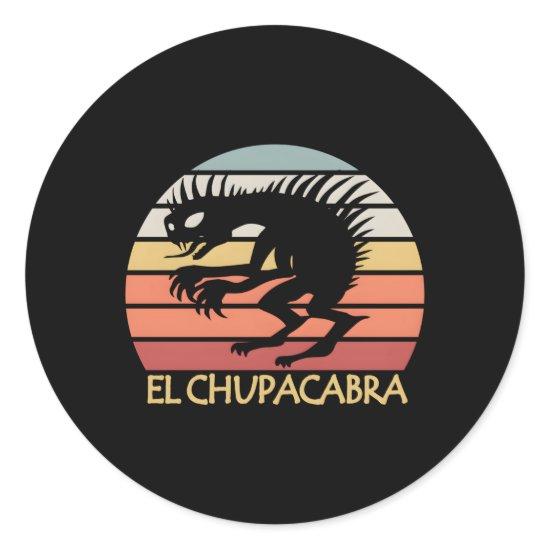 El Chupacabra Urban Creatures And Cryptids Classic Round Sticker
