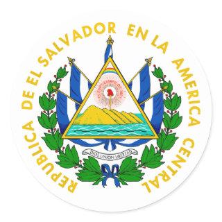 El Salvador COA Classic Round Sticker