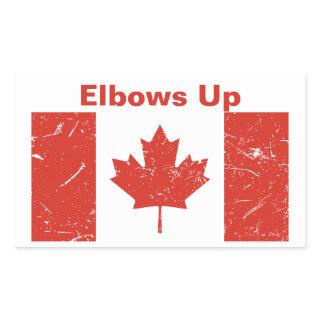 Elbows Up Rectangular Sticker