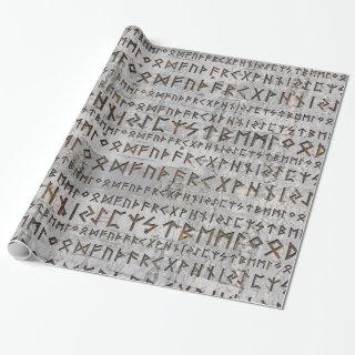 Elder Futhark Pattern on birch texture