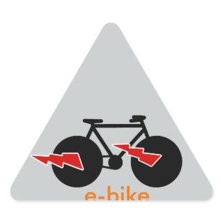 electric-bike  e-bike triangle sticker
