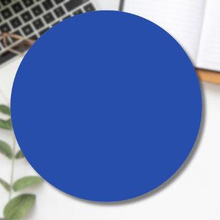 Electric Cobalt Solid Color | Classic Elegant Classic Round Sticker