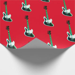 Electric  Guitar Pattern in Black and White