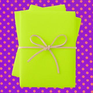 Electric Lime Solid Color  Sheets