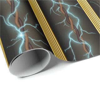 Electric Shock Industrial Fantasy Brass Stripes