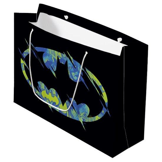 Electric Up Batman Symbol Large Gift Bag