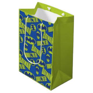 Electric Up Batman - The Dark Knight Pattern Medium Gift Bag