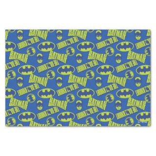 Electric Up Batman - The Dark Knight Pattern Tissue Paper