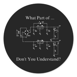 Electrical Engineer Classic Round Sticker