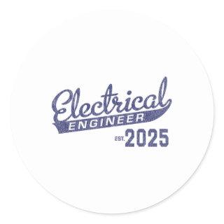 Electrical Engineer Graduation 2025 1  Classic Round Sticker