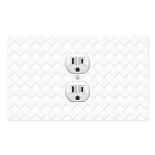 Electrical Plug Wall Outlet Fun Customize This Rectangular Sticker