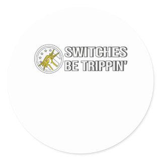 Electrician Pun Pun Flag Electronics Engineer Classic Round Sticker