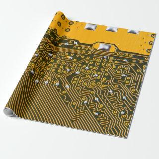 electronic circuit board as an abstract background
