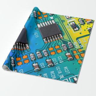 Electronic circuit board close up. background,boar