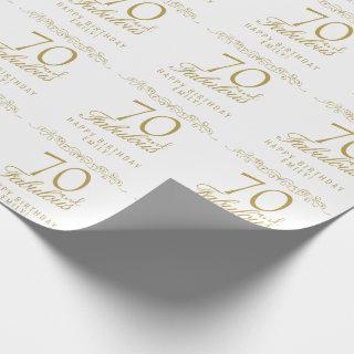 Elegant 70 and Fabulous Ornament 70th Birthday