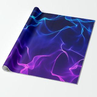 Elegant Abstract Waves -blue and purple