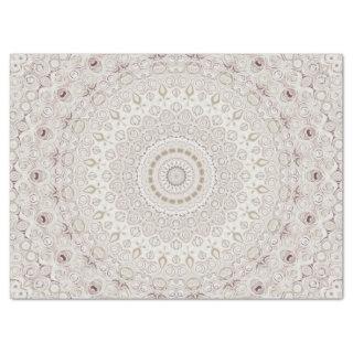 Elegant Beige Boho Medallion Design Tissue Paper