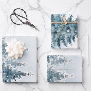 Elegant Blue and silver Winter Wonderland   Sheets