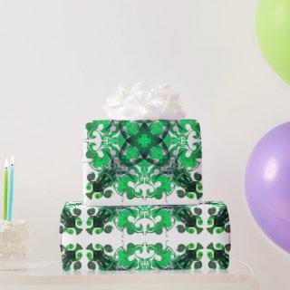 Elegant boho green botanical bohemian