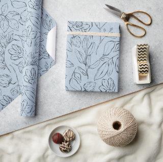 Elegant Botanical Line Art Pattern