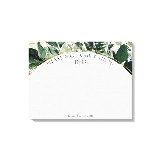 Elegant Botanical Wedding guest book alternative