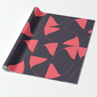 Elegant, chic, abstract circular geometric flowers