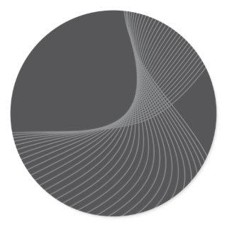 Elegant, chic, simple, modern graphic pattern art classic round sticker