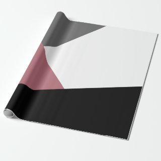 elegant clear dusty pink, black, grey geometrics