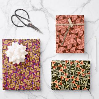 Elegant Colorful Concentric Circle Pattern  Sheets