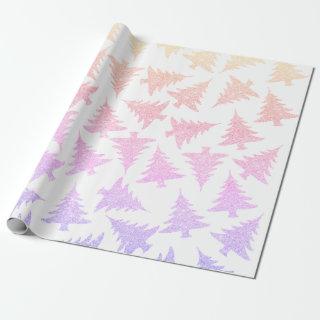 Elegant Colorful Holographic Christmas Pattern