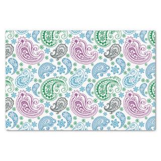 Elegant Colorful Vintage Paisley Pattern Tissue Paper