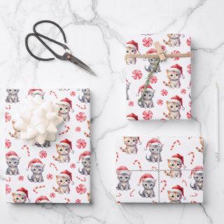 Elegant Cute Kitty Sweet Candy Christmas  Sheets