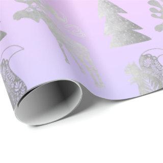 Elegant cute silver Christmas pattern