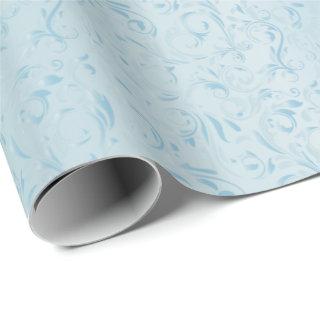 Elegant Damask Design | Baby Blue