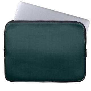 elegant dark plain green  laptop sleeve