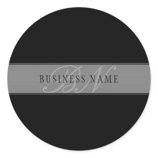 Elegant Editable Script Business Name/other Text Classic Round Sticker