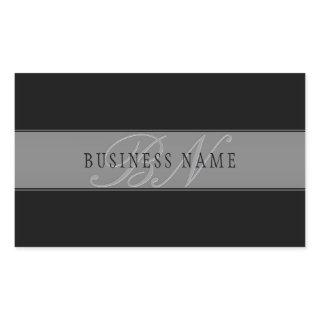 Elegant Editable Script Business Name/other Text Rectangular Sticker
