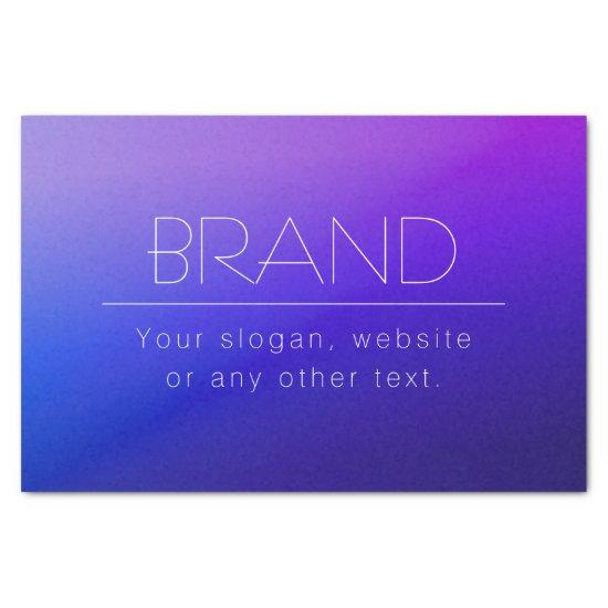 Elegant Editable Text & Modern Fading Purple Color Tissue Paper