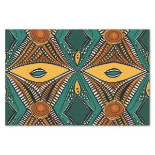 Elegant Ethnic African Pattern in Rich Tones Tissue Paper